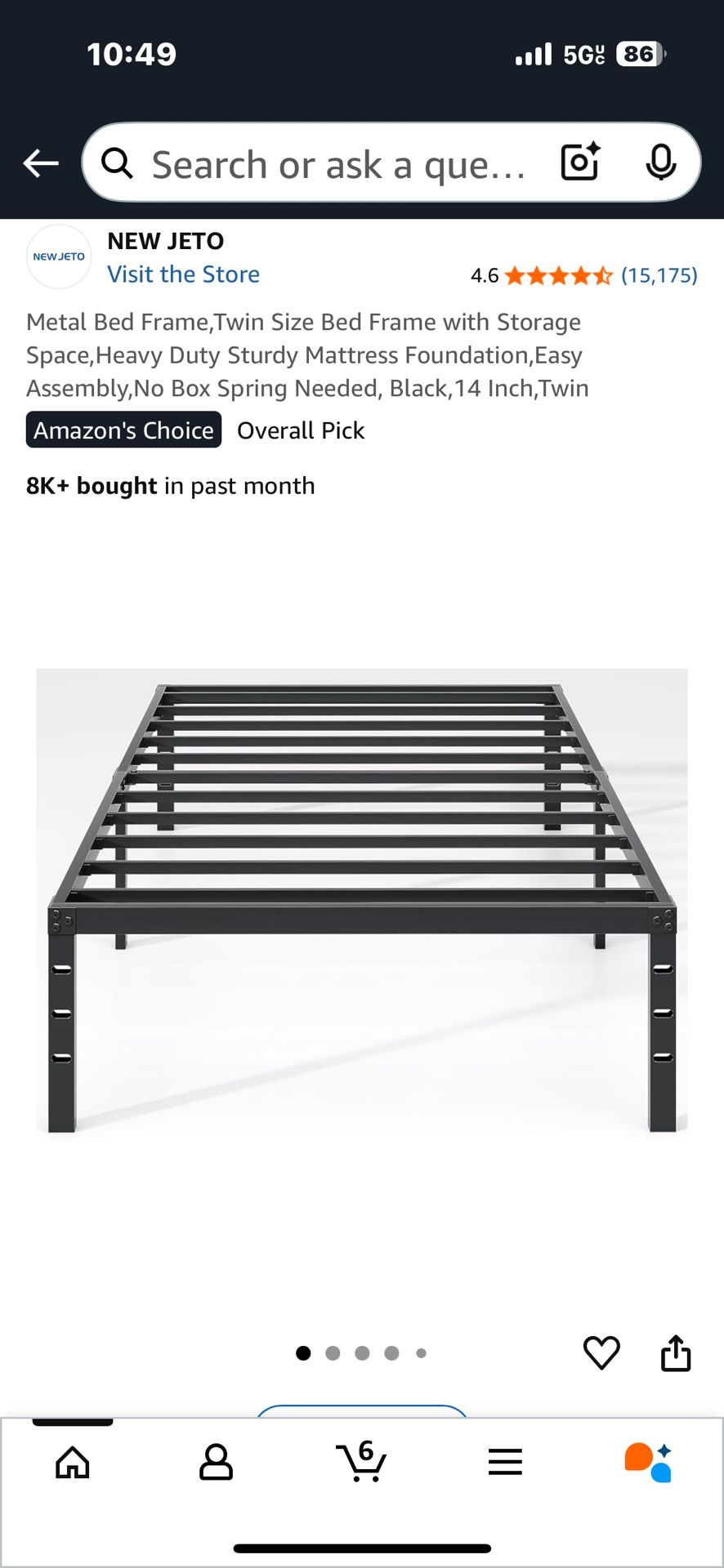 Twin metal Bed Frame
