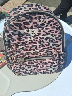 Hurley Mini Backpack Pink Leopard Print