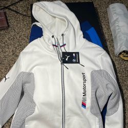 BMW M3 White Hoodie Size Medium 