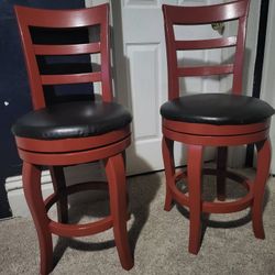 Pair Of Bar Swivel Stools