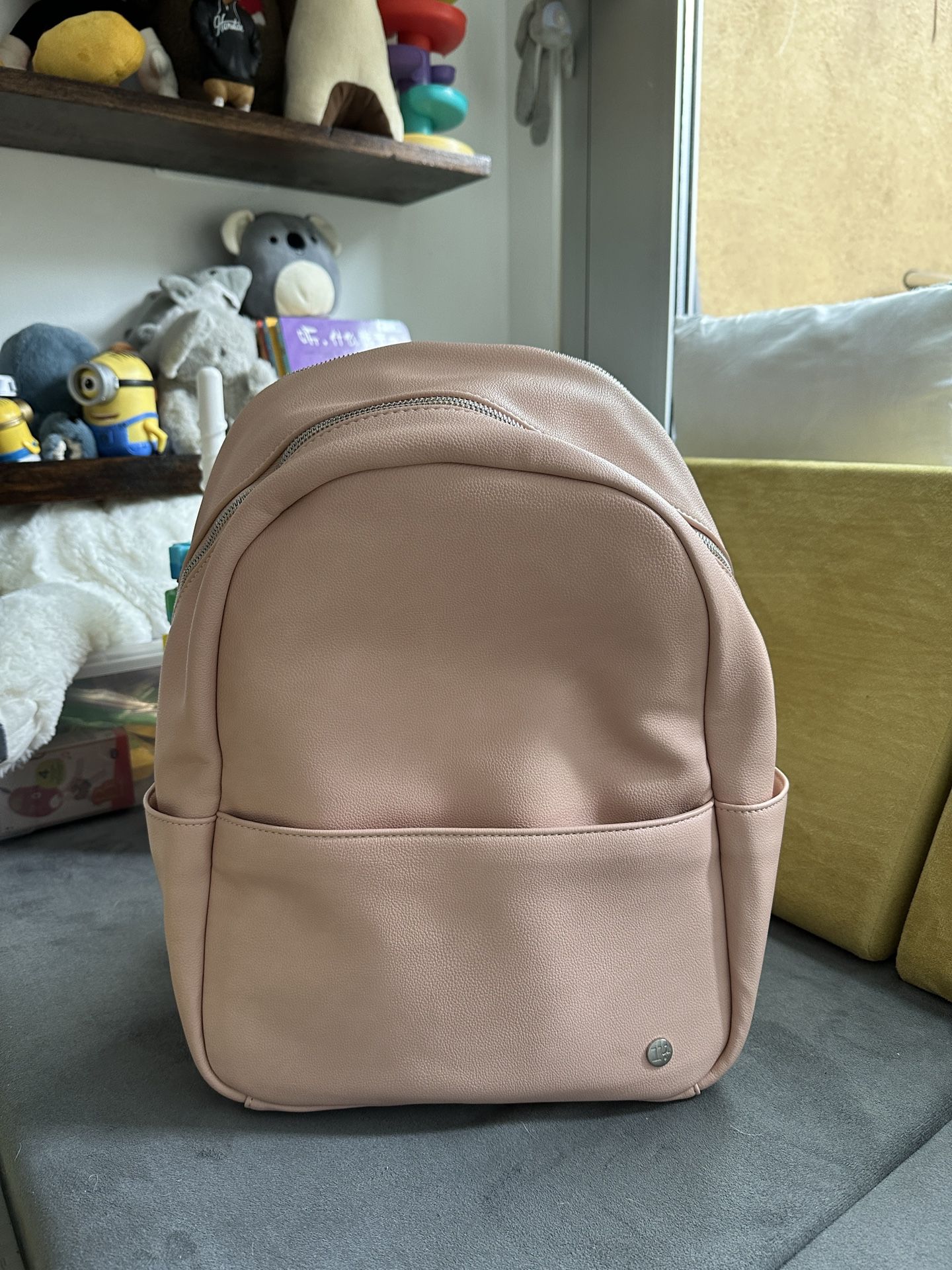Faux Leather Diaper Backpack(New)