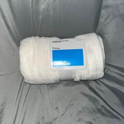 Room Essentials Fleece Throw 50x60 Inch White Blanket New...30 Available 
