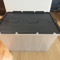 12 Gallon Flip Top Tote, Storage Tote