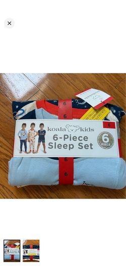NWT Koala kids boys 100% cotton 6pcs pajamas set size 6