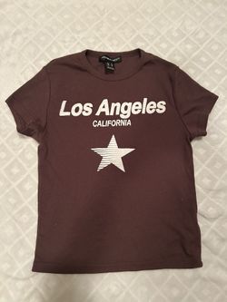 LA brown shirt