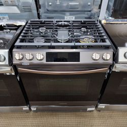 New Samsung Gas Slide-In Range With Air-Fry Only $27 Down With 4 Months Same As Cash Finance 