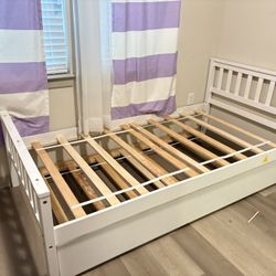 Twin Bed Frame. Pull Out Option 