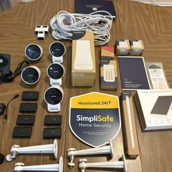 Complete SimpliSafe Security Bundle – Cameras, Base, Keypads, Sensors + Solar Camera!