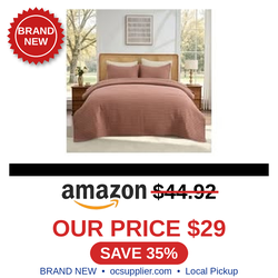 DOWN HOME Lightweight Microfiber Quilt Set Queen Size – Pre-Washed Bedding with