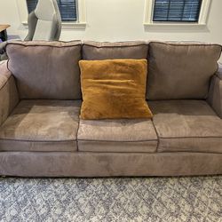 Suede Leather Sofa Couch 