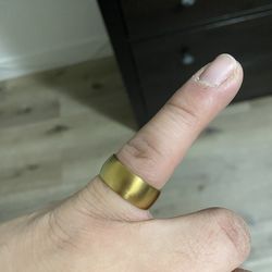 Gold plate ring