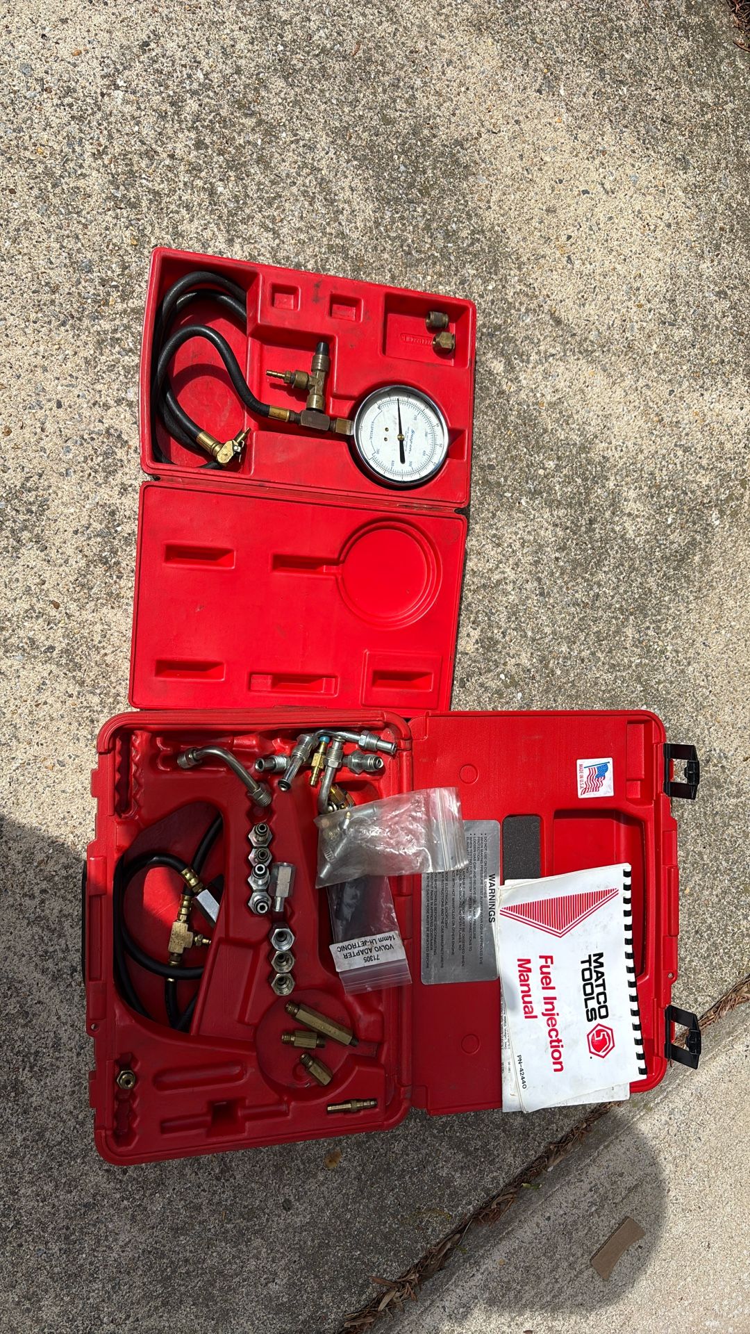 Matco Tools Fuel Injection Pressure Test Kit – Complete w/ Manual