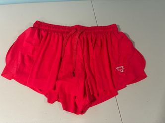 Red Athletic Running Shorts with Liner