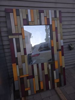 Artistic Mirror With Metal Frame 39x59 Pier One Import