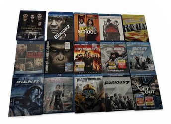 Assorted Blu Ray Movie Collection 