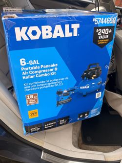 Kobalt 6-Gallon Pancake Air Compressor & Nailer Combo Kit
