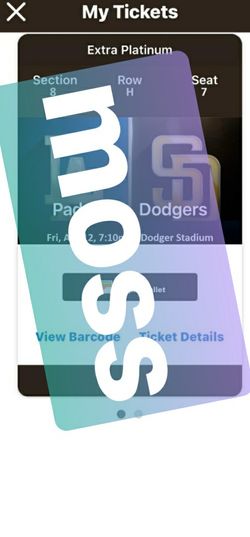 Padres Vs Dodgers Game Tickets