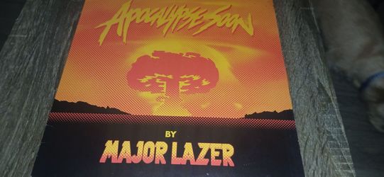 Major Lazer Apocolypse Soon orange Vinyl Record