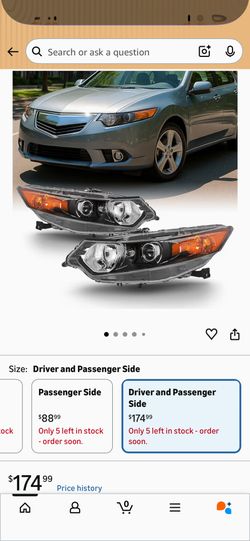New Front Headlights 2nd Gen Acura TSX