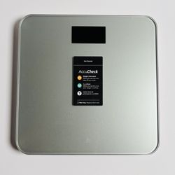 AccuCheck Ash Grey Digital Bathroom Scale for Body Weight 