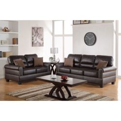 Brown Sofa And Love Seat Set 