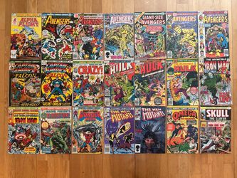 Bronze Copper Marvel 21 Comic Book Lot Keys and 1st Apps 15, 20, 25 Centers