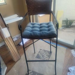 High Top Wicker Bar Stools