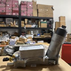 Aluminum Oil Cooler Filter Housing for 11-18 Chrysler Dodge Ram Jeep 3.6