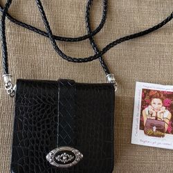 T7203 stanton double black brighton cross crossbody wallet