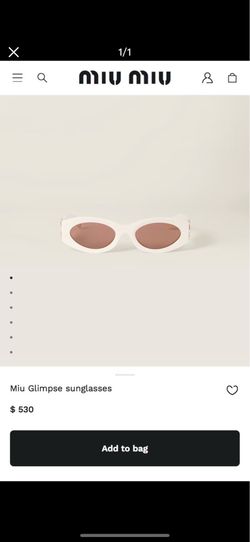 MiuMiu Glimpse Sunglasses