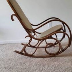 Bent wood rocking chair