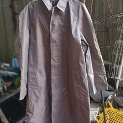 Khaki Men's Full Length rain  Trench Coat
