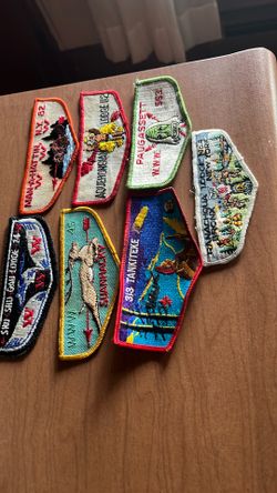 SEVEN ORDER of ARROW LODGE FLAPS