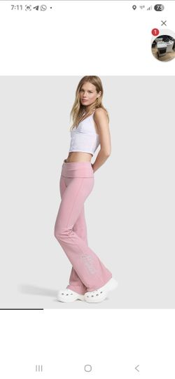 Vs Pink Foldover Flare Legging 