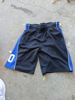 Stepnen Curry's Black and Blue Golden State Warriors Athletic Basketball Shorts