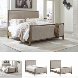 Queen Size bed With mattress & Box Spring 