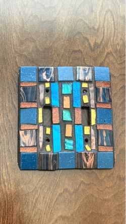 Mosaic Double Light Switch Wall Plate Cover