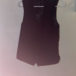 Men Black Vest XS ( tailored)