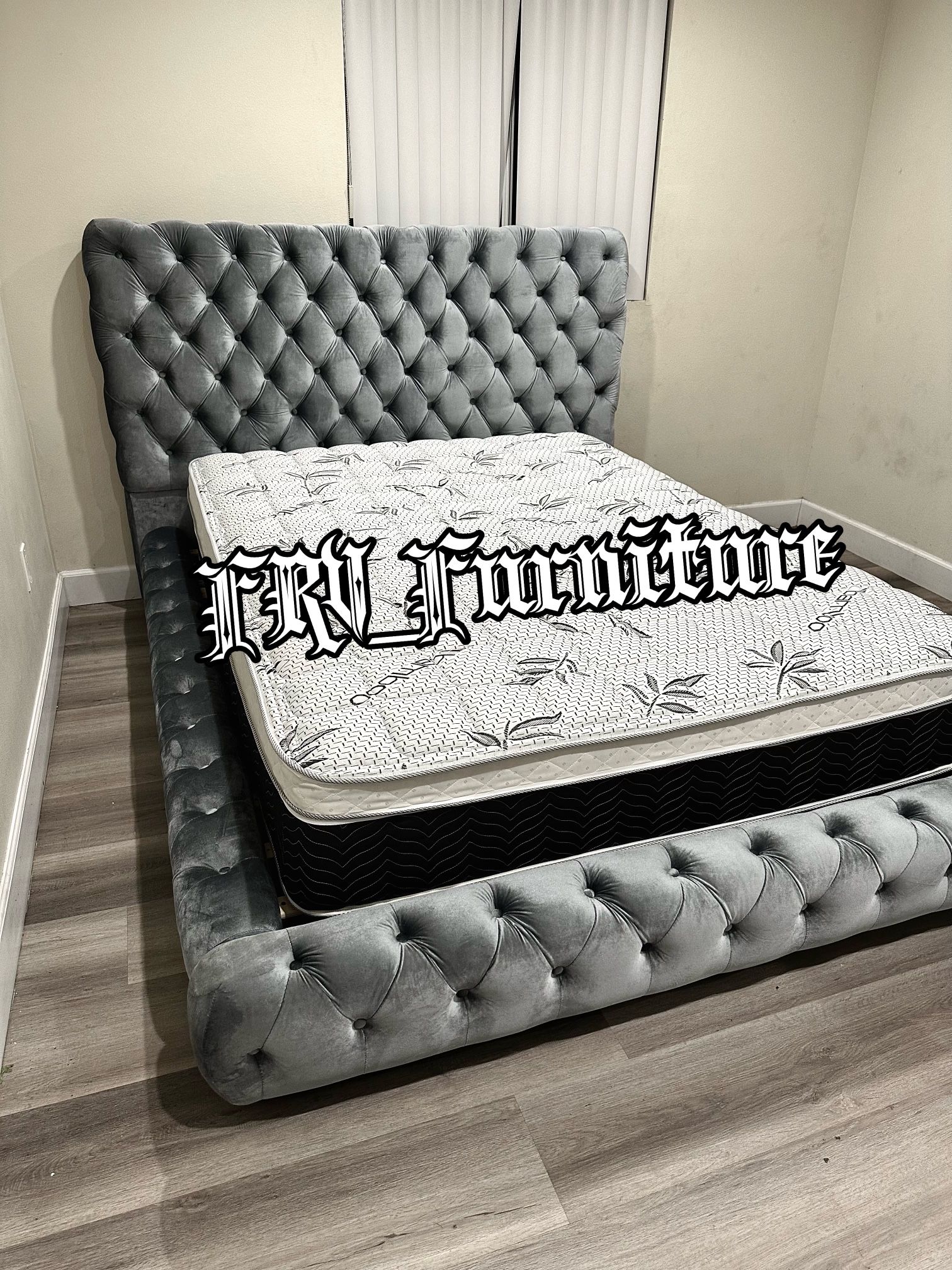 New Queen Bed Frame With Mattress