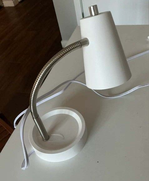 White Desk Lamp From IKEA