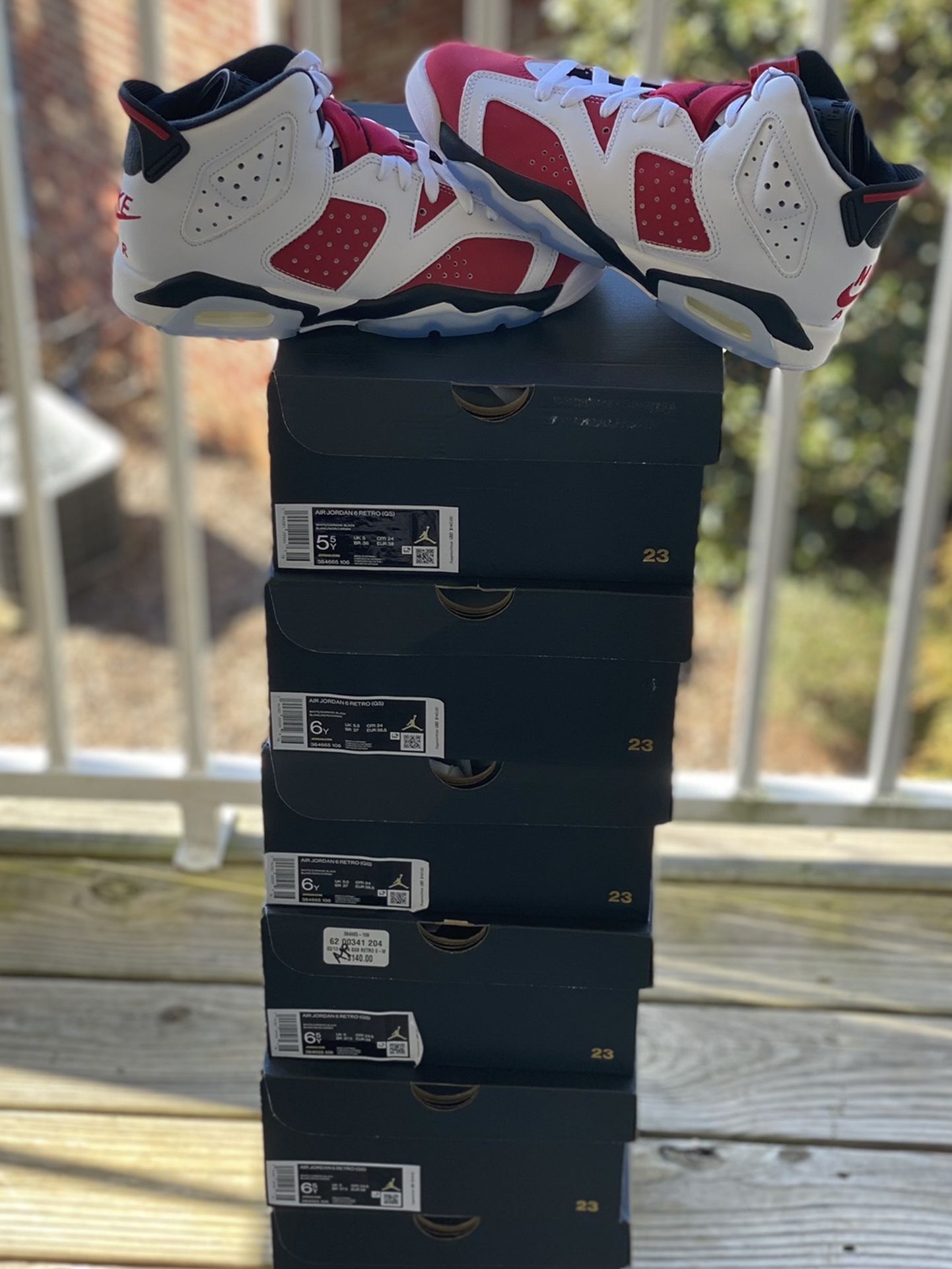 BRAND NEW AIR JORDAN “CARMINE” FOR SALE!!! GS SIZES