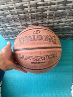 Spalding Elevation Size 7 29.5" Rubber Indoor/Outdoor Basketball Brown