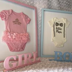 Gender Reveal Frames /Princess /Little man 
