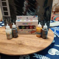 Pearlized Glitter Glue Nine New Bottles 
