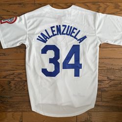 White Fernando Valenzuela Los Angeles Dodgers Jerseys Cooperstown