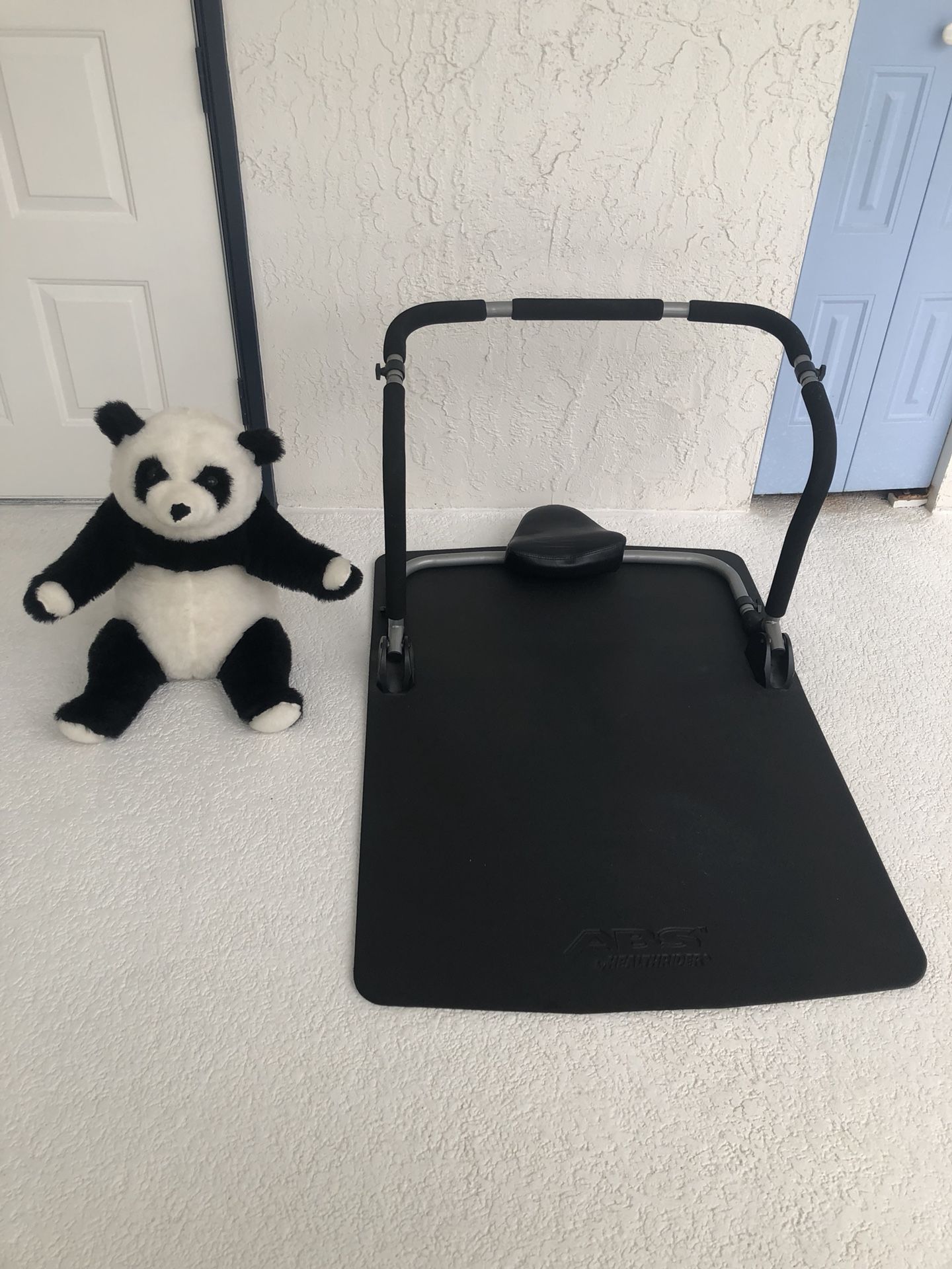 ABS healthrider for crunching and toning your stomach muscles and cute panda bear (excellent condition)