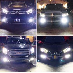 H7 H7LL LED Fog Light DRL Bulbs, 2400 Lumens Extremely Bright H7LL LED Bulbs Replacement for Cars, Trucks, 6000K Xenon White