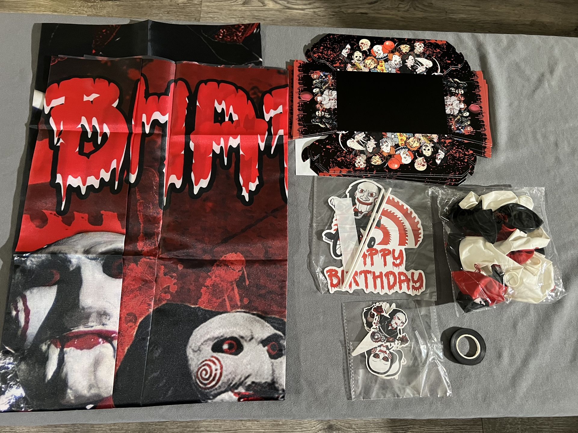 Saw Movie Billy the Puppet Birthday Party Decorations