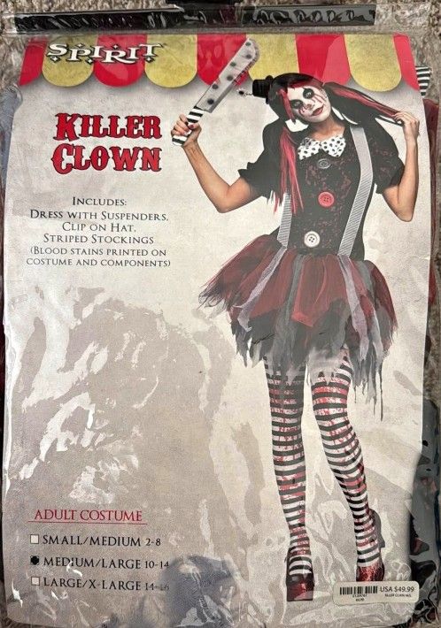 Killer Clown Costume