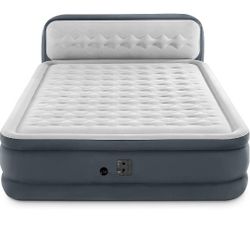 Brand New Air Mattress With Built-in Pump With Headboard 